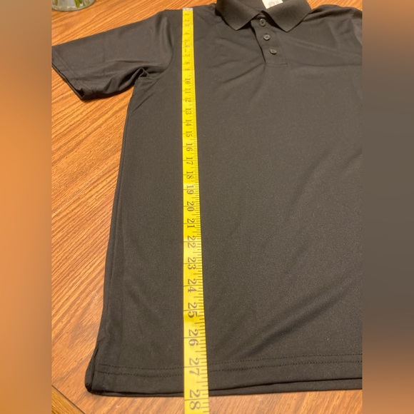 New Russell Athletic Dri-Power Essential Black Three Button Polo - Size Small - Picture 6 of 7
